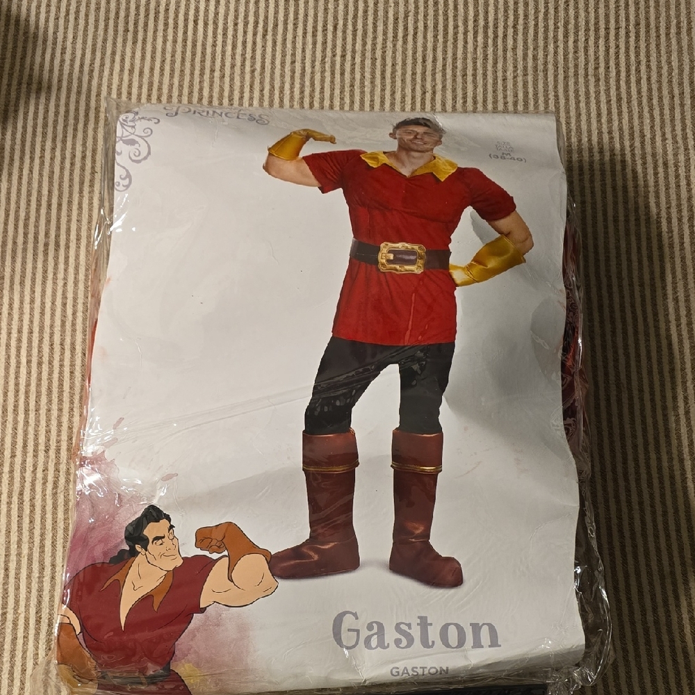Disney Gaston Costume - Red and Yellow